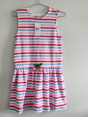 NEW Florence Eiseman Stripe Coverup Girls 10 Coastal Preppy Vacation Pool Beach